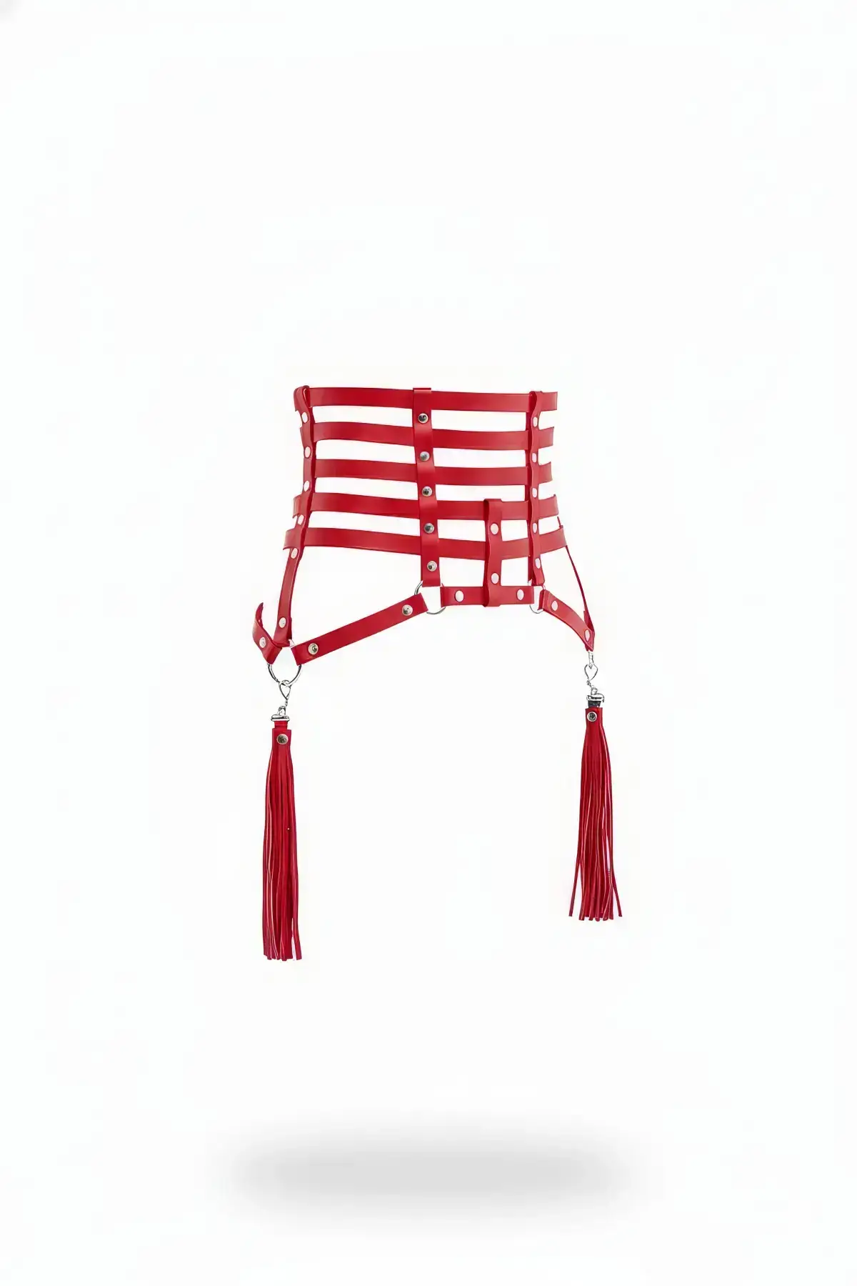 Red Women's Wide Belt Corset Waist Belt - SH408