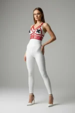 Red Women's Belt Cross Strap Body Accessory - SH511 - Image 3