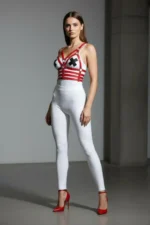 Red Women's Belt Cross Strap Body Accessory - SH511 - Image 4