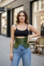 Khaki Women's Belt Thick Corset Waist Accessory - SH611 - Image 5