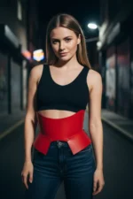 Women's Leather Belt Corset Thick Waist Accessory - SH611 - Image 4