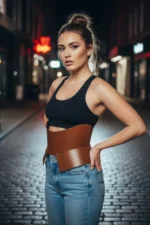 Women's Wide Belt Corset Waist Accessory - SH611 - Image 3