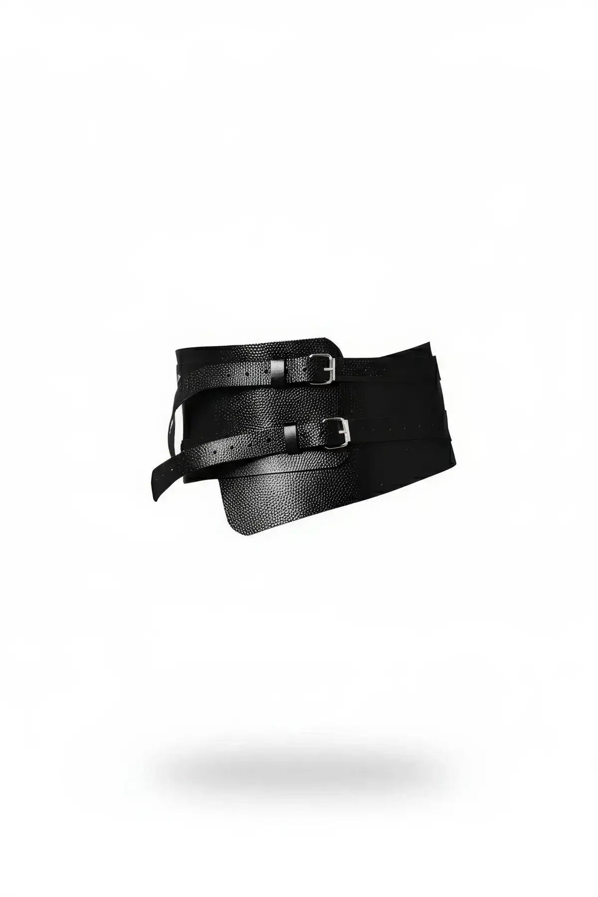 Black Women's Wide Belt Corset Waist Accessory - SH617