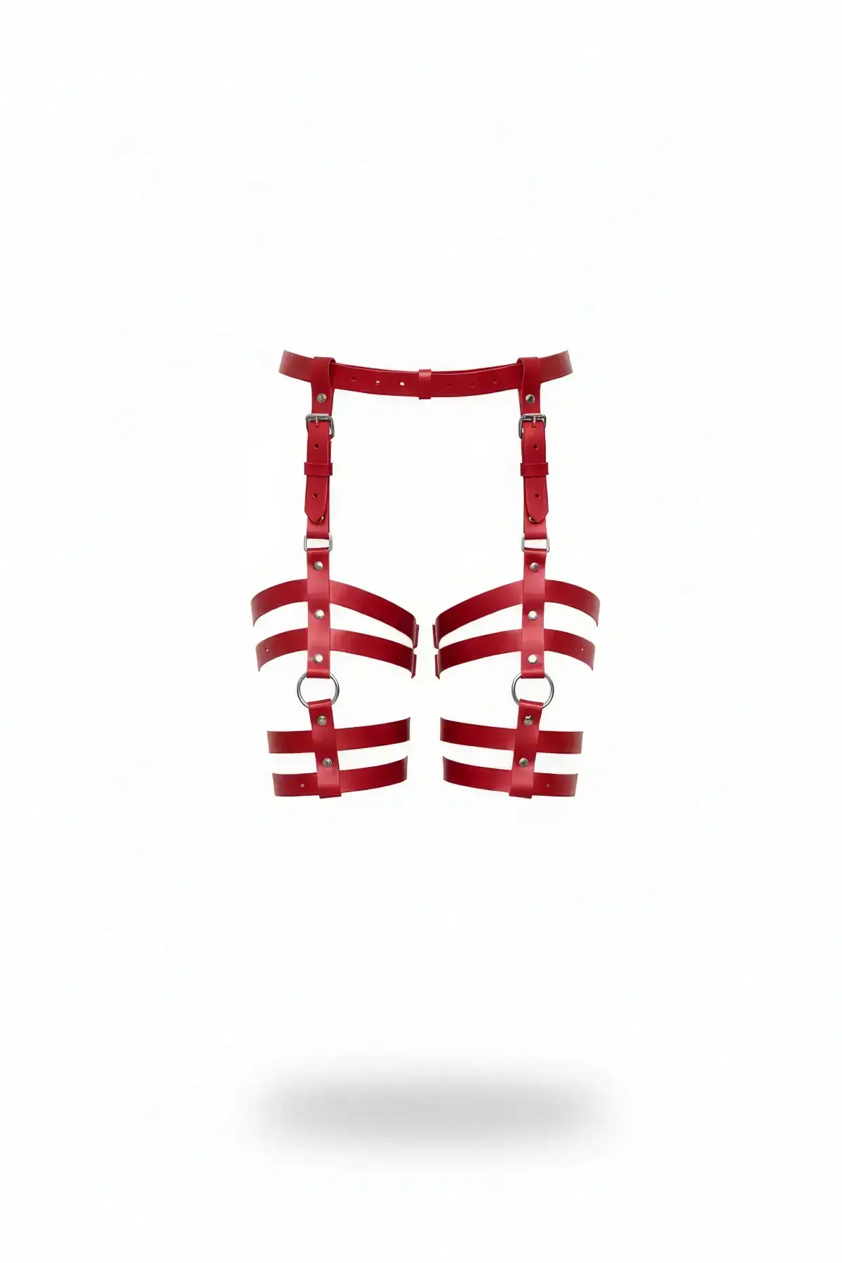 Red Garter Harness Multi-Band Adjustable Leg - SH762