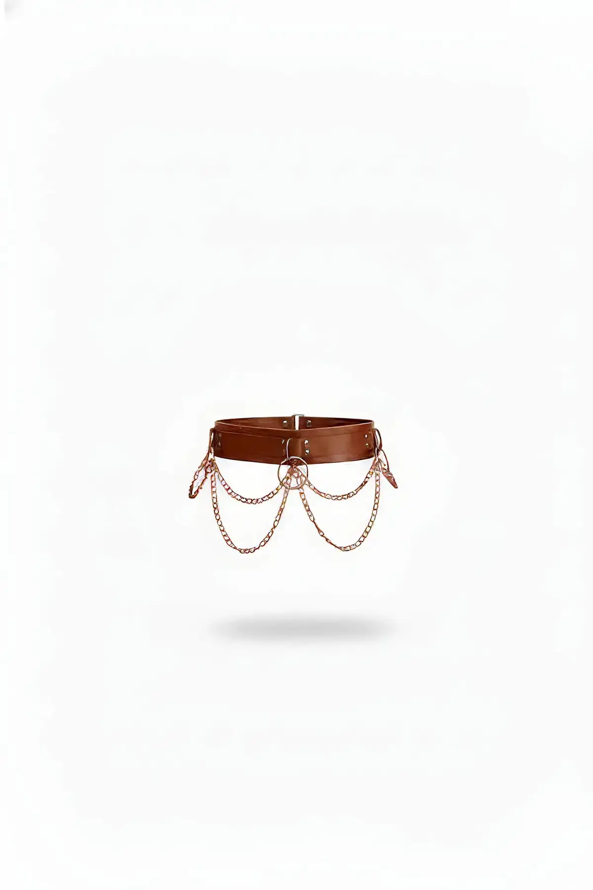 Women's Belt with Thick Chain Detail Waist Accessory - SH763