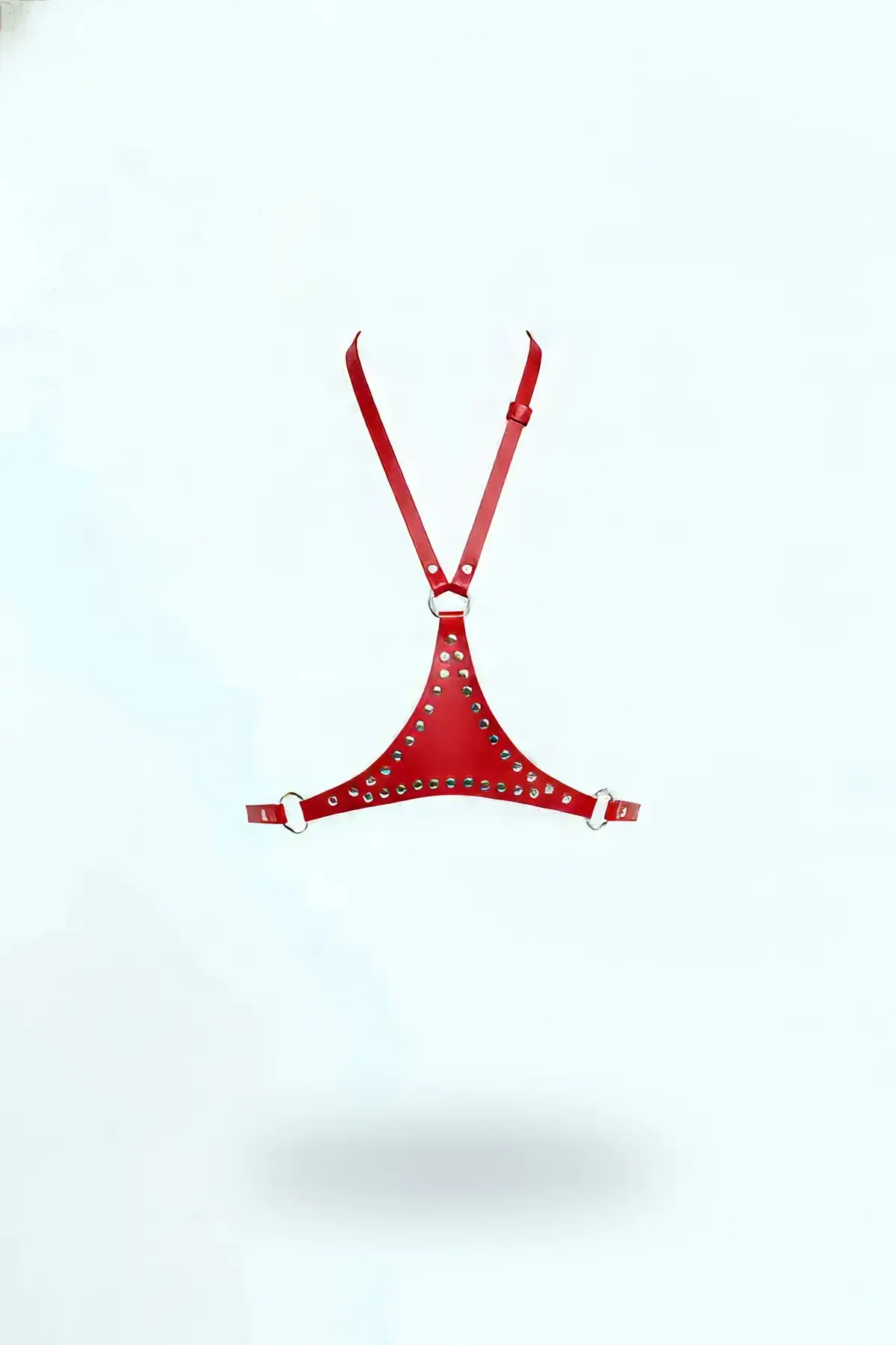 Red Women's Belt Accessory with Shoulder Detail and Belt Clips - SH850