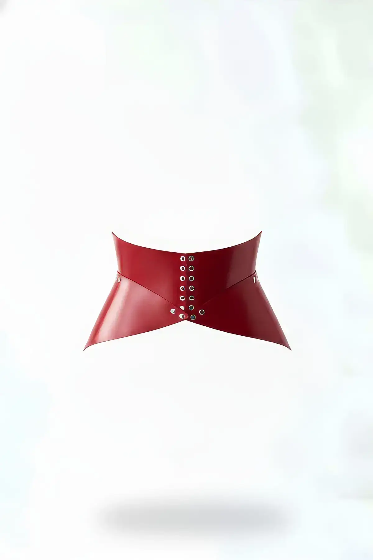 Red Women's Belt Corset-Style Wide Waist Accessory - SH873