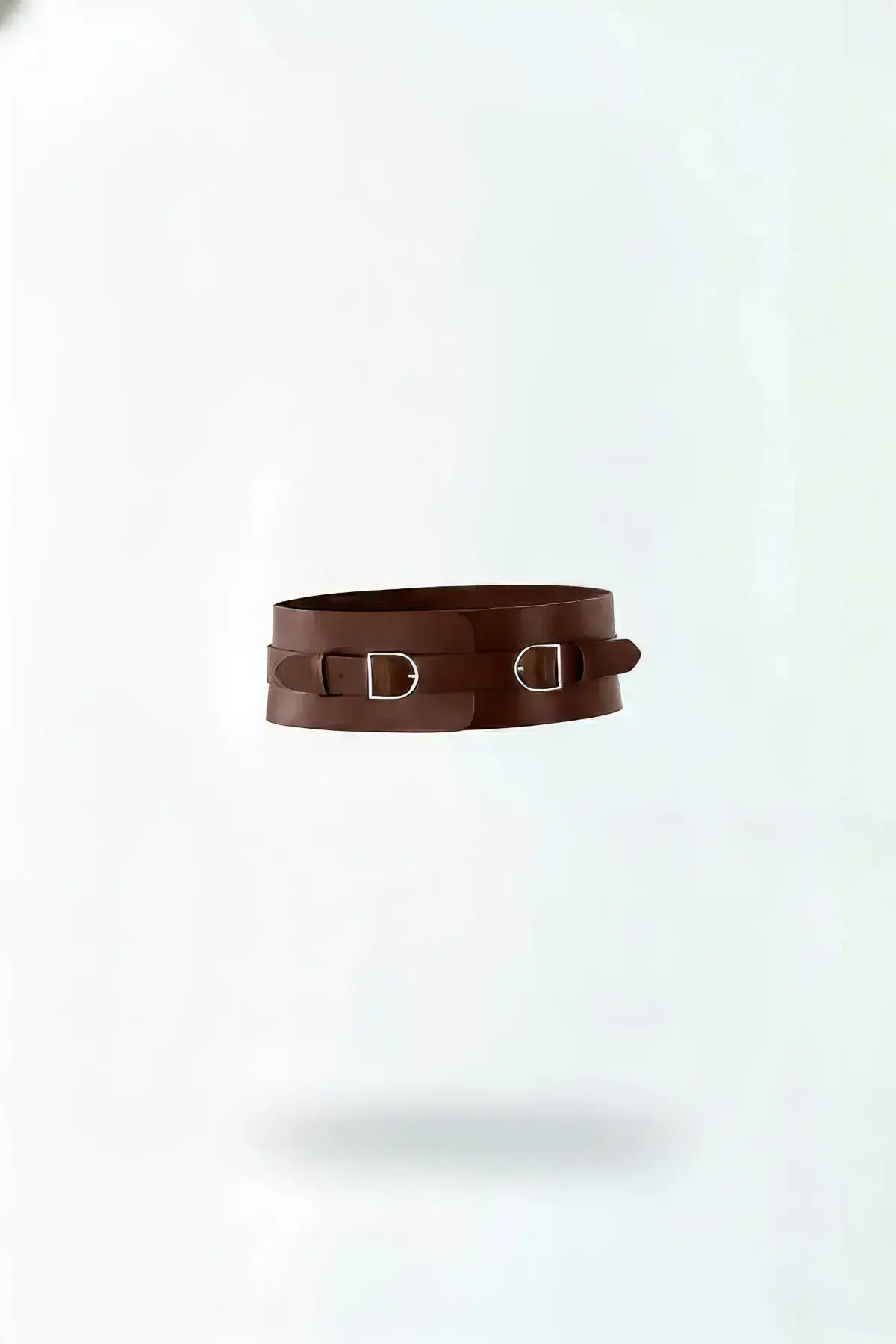 Women's Belt, Thick Double Buckle Waist Accessory - SH875