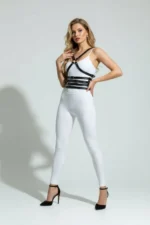 Black Women's Belted Multi-Strap Waist Corset - SH911