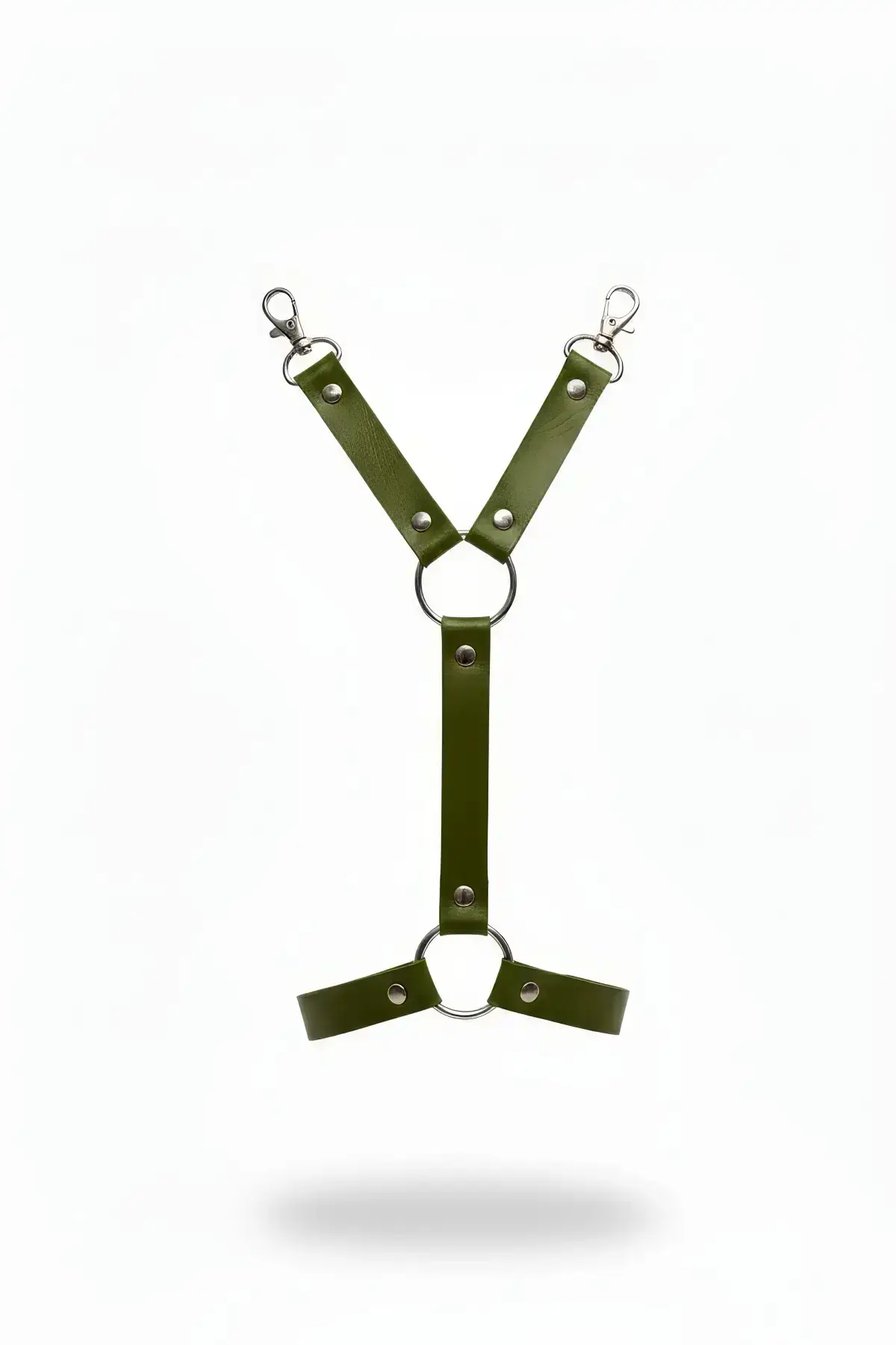 Khaki Garter Harness Clip-on Adjustable Leg Accessory - SH962