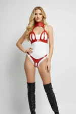 Harness Set Leather Buckle High Collar Body Accessory - SH1089 - Image 4