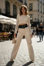 Black Women's Belt Thick Corset Waist Accessory - SH1128 - Image 2