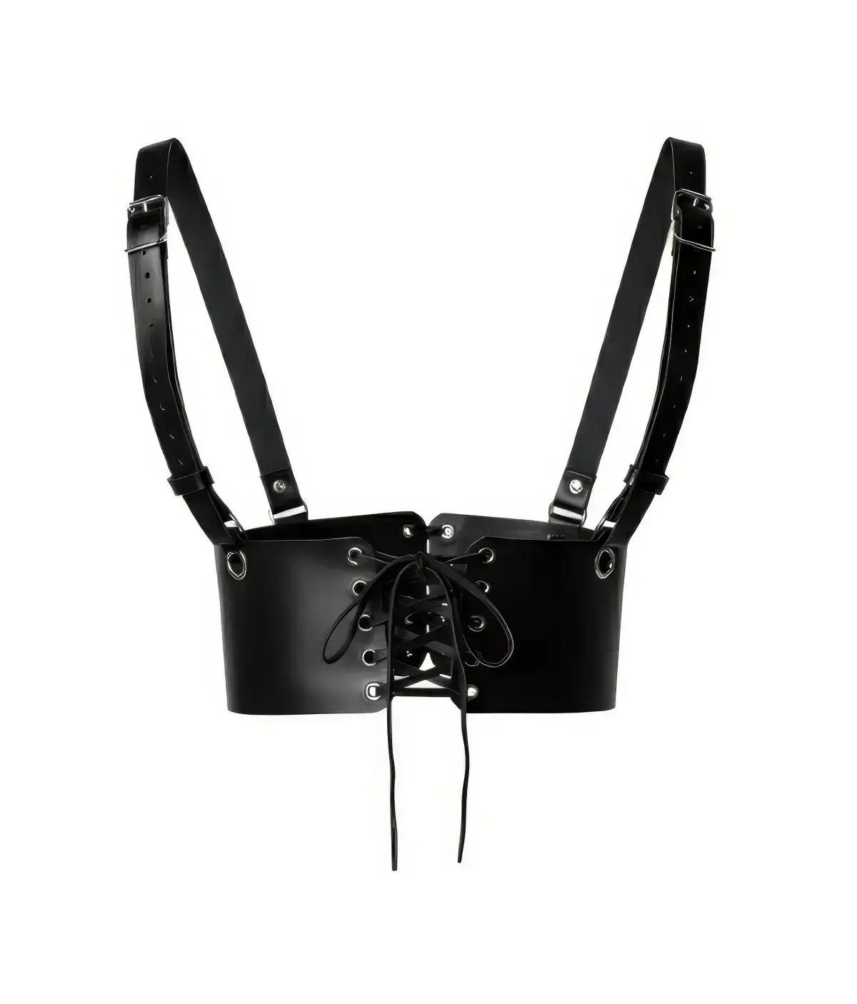 Black Women's Belted Corset Waist Accessory - SH1429