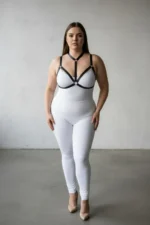 Plus Size Black Women's Elastic Harness Stylish Body Accessory - SH93 - Image 2