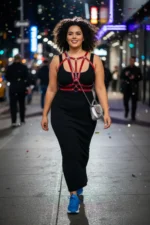 Plus Size Women's Leather Belt Body Harness Accessory - SH114 - Image 3