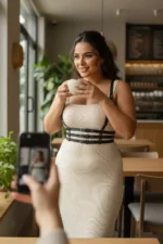 Plus Size Black Women's Belt Three-Band Corset Style Leather Harness - SH178 - Image 3