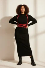 Plus Size Red Women's Leather Belt Harness Body Accessory - SH198 - Image 2