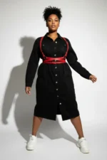 Plus Size Red Women's Leather Belt Harness Body Accessory - SH198 - Image 3