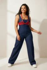 Plus Size Red Women's Leather Belt Bodysuit Accessory - SH199