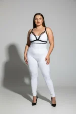 Plus Size Black Women's Harness Bustier Style Stylish Accessory - SH238 - Image 2