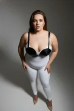 Plus Size Black Women's Harness Set Leather Bustier Body Accessory - SH250