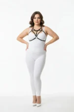 Plus Size Black Women's Harness Custom Designed Elastic Accessory - SH352