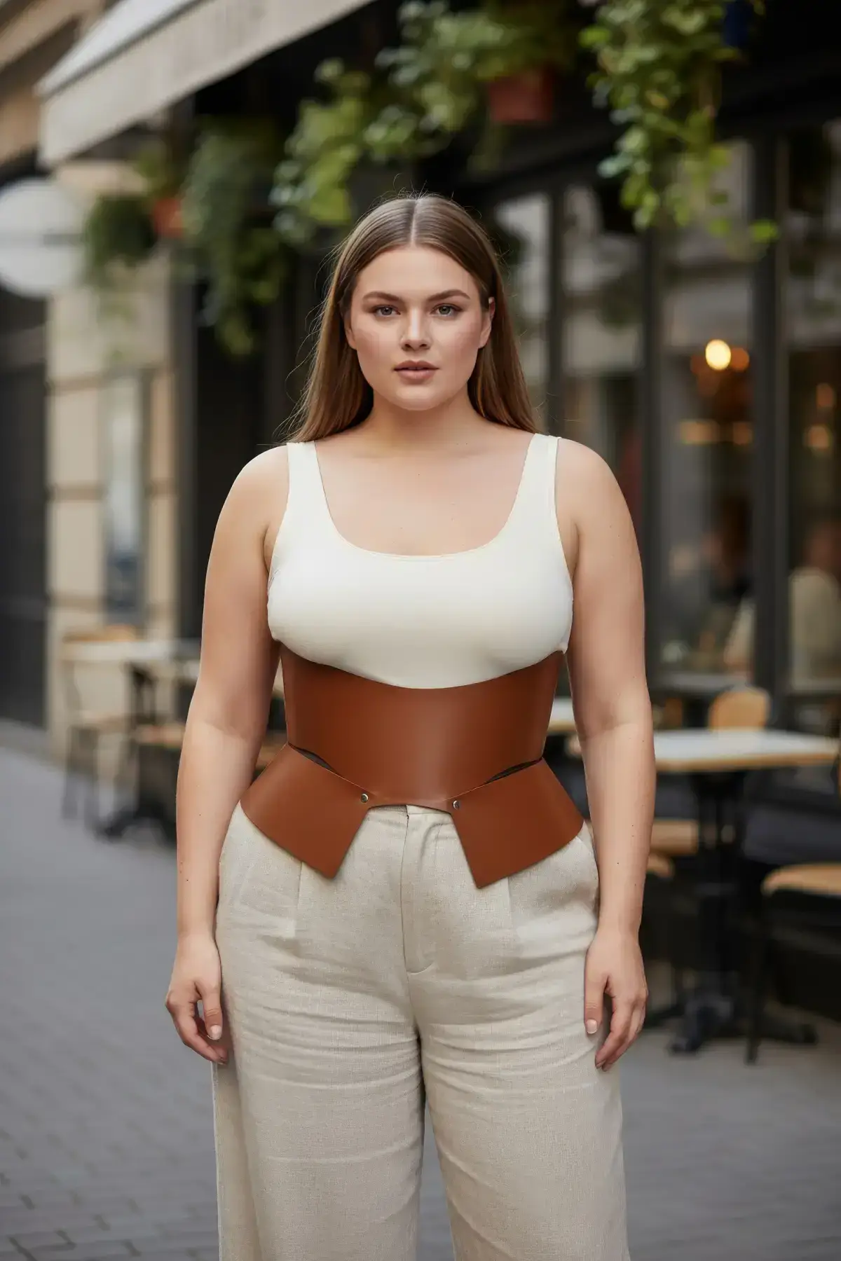 Plus Size Women's Belt Corset Style Wide Waist Shaper - SH611