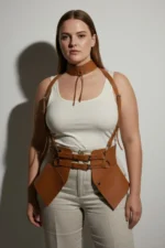 Plus Size Women's Leather Corset Belt Strap Body Accessory - SH622 - Image 5