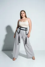 Plus Size Black Women's Belt Garter Style Body Accessory with Tassel Detail - SH645 - Image 3