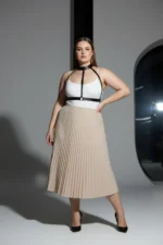 Plus Size Black Women's Adjustable Leather Body Harness Accessory - SH653 - Image 2