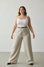 Plus Size Green Women's Belt with Multi-Layer Chain Detail - SH729 - Image 2