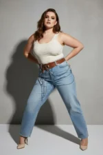 Plus Size Women's Belt with Chain Detail and Ring Embellished Trendy Design - SH731 - Image 4