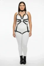 Plus Size Black Women's Harness Set Full Body Leather Stylish Design - SH781 - Image 2