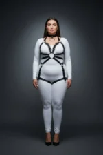 Plus Size Black Women's Harness Set Full Body Leather Stylish Design - SH781 - Image 4