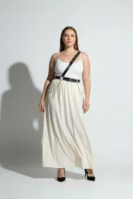 Plus Size Black Women's Belt Chain Detail Body Harness Style Body Accessory - SH813 - Image 4