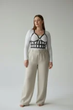 Plus Size Black Women's Leather Body Harness Combination Set - SH819 - Image 3