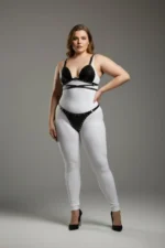 Plus Size Black Women's Harness Set with Stud Details, Fancy Leather - SH849 - Image 2