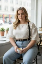 Plus Size Black Women's Leather Belt Body Accessory Style Strappy Model - SH917 - Image 3