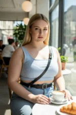 Plus Size Black Women's Leather Belt Body Accessory Style Strappy Model - SH917 - Image 5