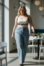 Plus Size Black Women's Leather Belt Harness Body Accessory Outfit Complement - SH938