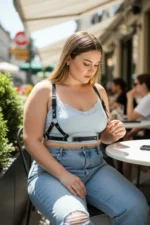 Plus Size Black Women's Leather Belt Harness Body Accessory Outfit Complement - SH938 - Image 3