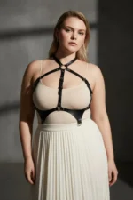 Plus Size Black Women's Belt Leather Body Accessory Corset Style Outfit Complementary - SH1110 - Image 3