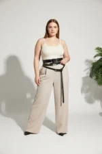 Plus Size Black Women's Belt Corset-Style Multilayered Buckle - SH1129 - Image 4