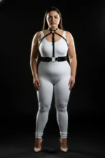 Plus Size Black Women's Harness Set Leather Body Accessory Stylish Outfit Complement - SH1334 - Image 2