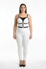 Plus Size Black Women's Harness Set Adjustable Leather Combination Accessory - SH1388 - Image 2