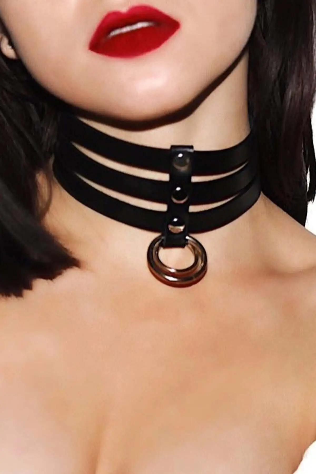 3-Row Stylish Leather Collar - SH777
